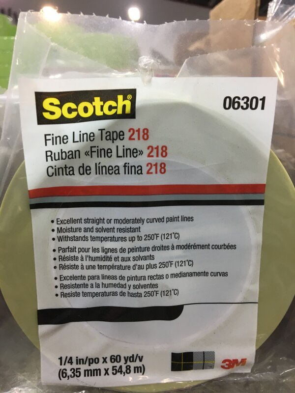 3M 218 Fine Line Tape - Green 6mm x 55m
