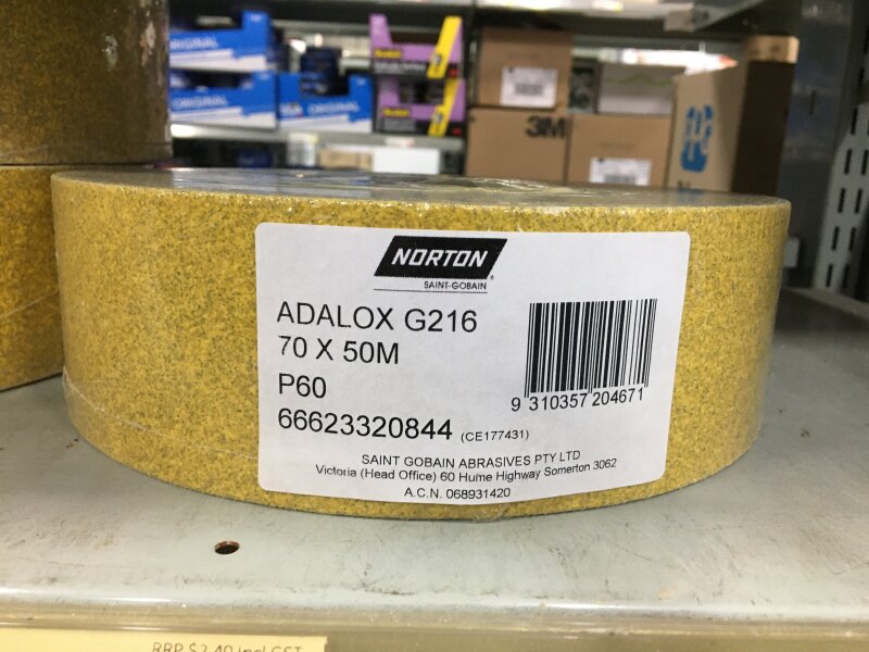 ADALOX ROLLS 70MM X 50M P60