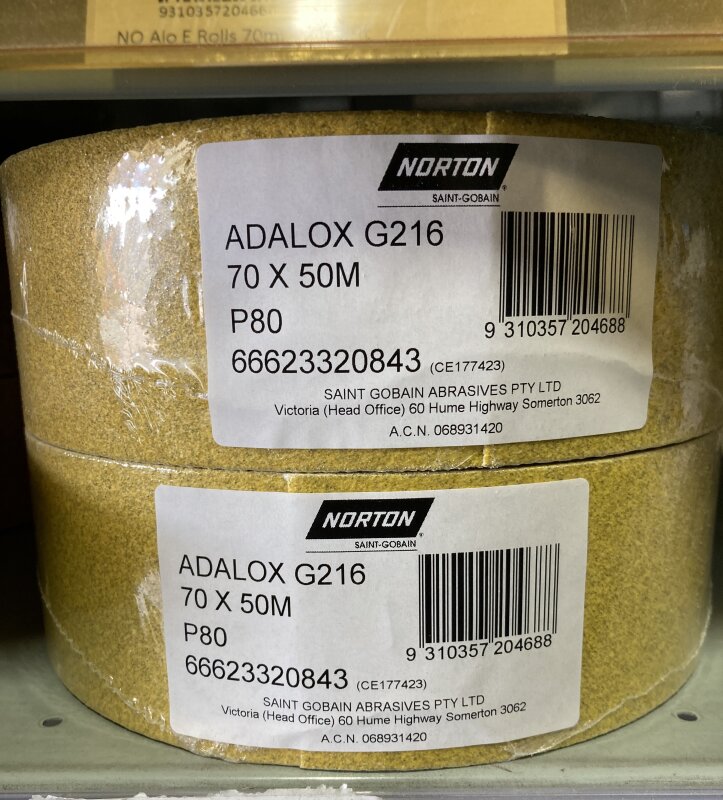 ADALOX ROLLS 70MM X 50M P80