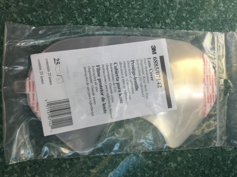 3M 6885 Facepiece Lens/Shield Covers -25pk