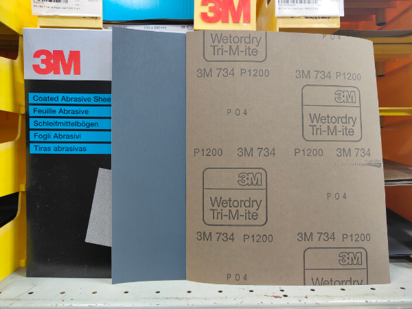 3M 734 Wetordry P1200 Prod.Paper -Black