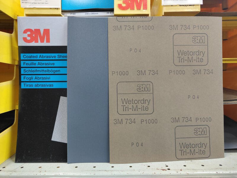3M 734 Wetordry P1000 Prod.Paper -Brown