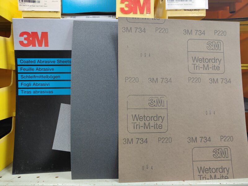 3M 734 Tri-m-ite Paper  P220A Black