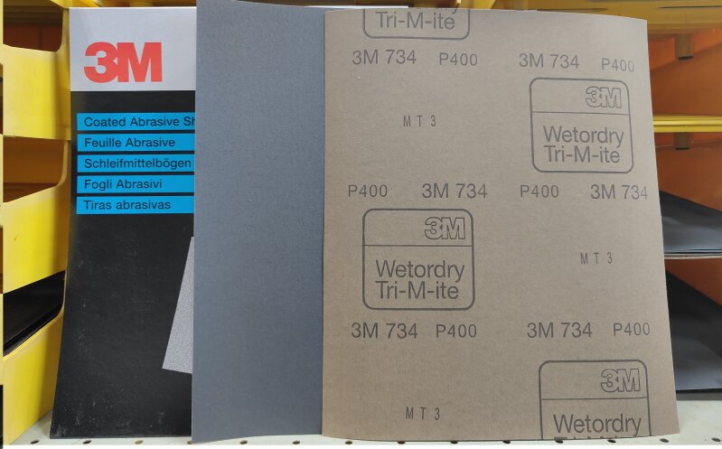 3M 734 Tri-m-ite Paper  P400A Black