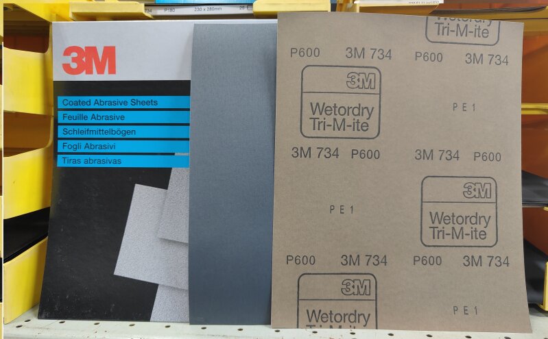 3M 734 Tri-m-ite Paper  P600A Black