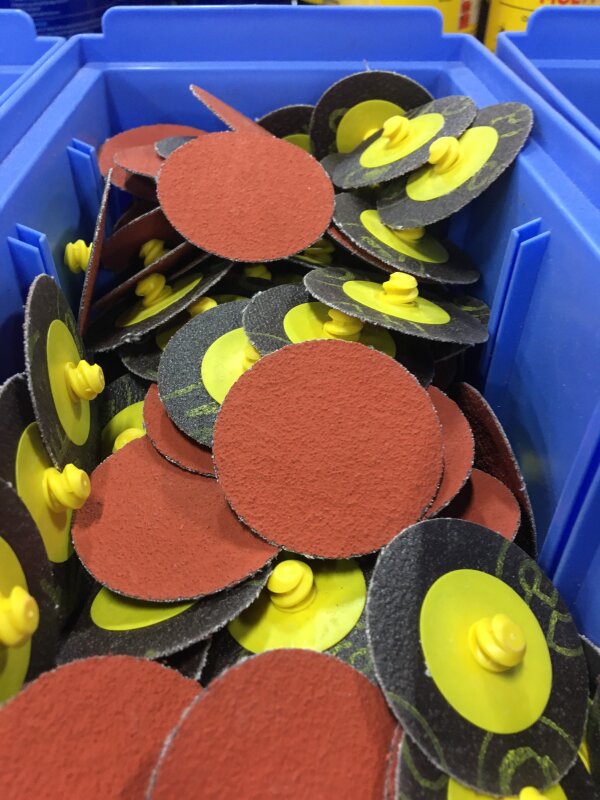 3M 977F Cubitron Roloc Disc P80 50mm Yellow