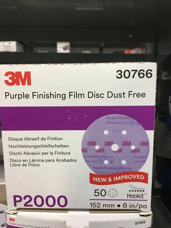 3M Purple Film Finish Disc 150mm P2000