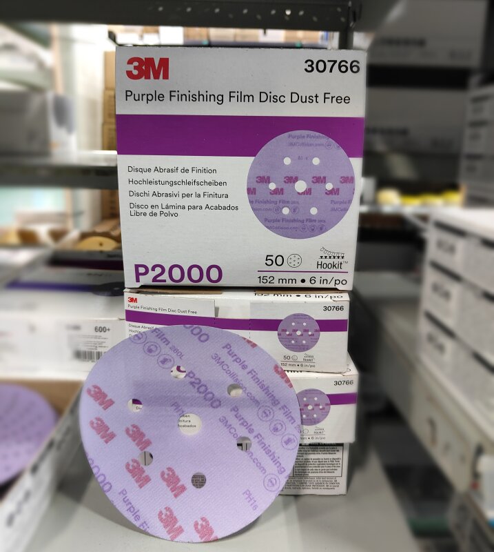 3M Purple Film Finish Disc 150mm P2000