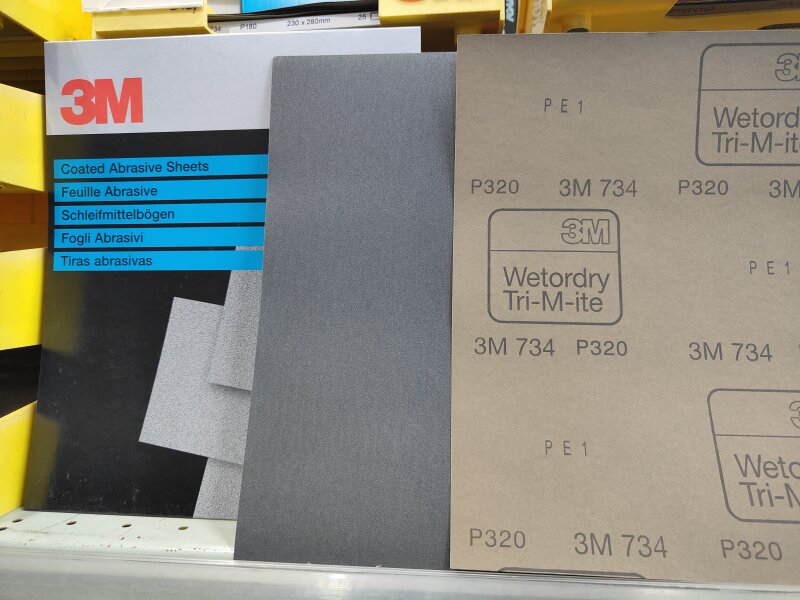 3M 734 tri-m-ite Wet P320 Prod.Paper -Black