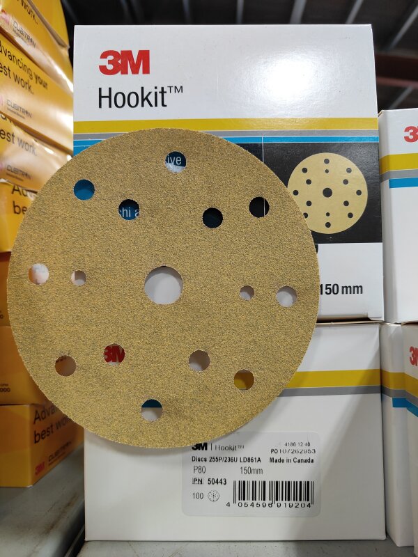 3M 50443 GOLD HOOK IT 255P P80 150MM