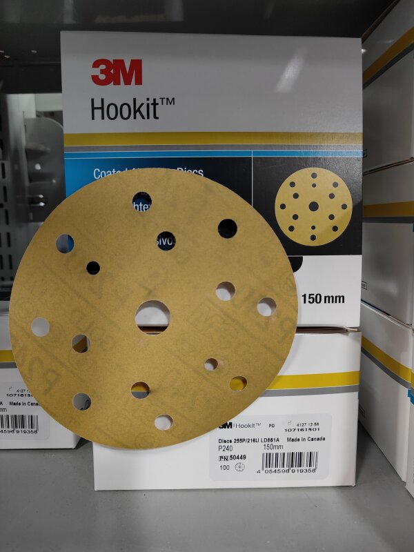 3M 50449 GOLD HOOK IT 255P P240 150MM