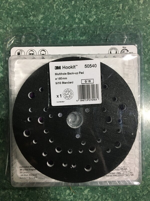 3M Hookit Pad 150mm Multi Hole 5/16 Rupe