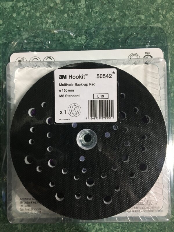 3M Hookit Pad 150mm Multi Hole M8 Festo 50542
