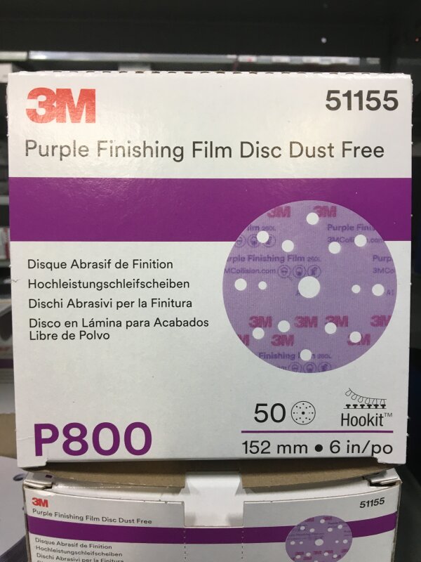 3M Purple Film Finish Disc 150mm P800