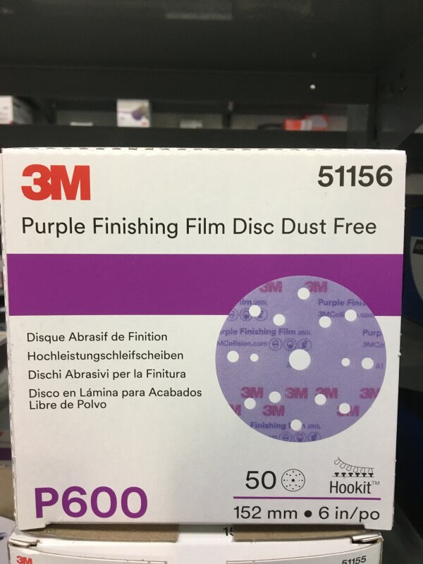 3M Purple Film Finish Disc 150mm P600