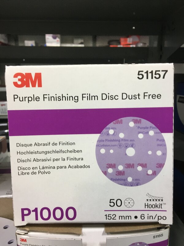 3M Purple Film Finish Disc 150mm P1000