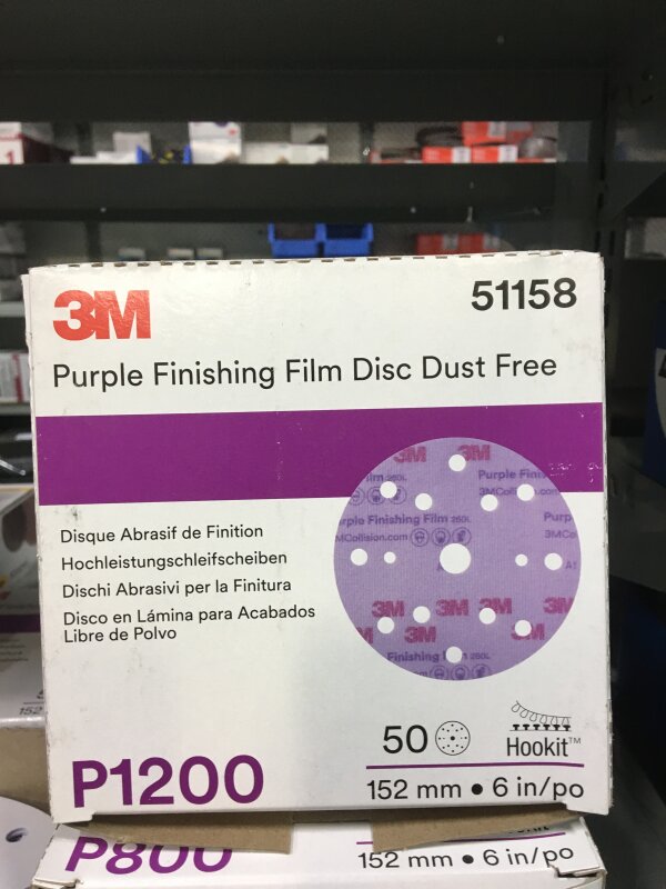 3M Purple Film Finish Disc 150mm P1200