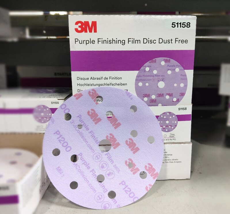 3M Purple Film Finish Disc 150mm P1200