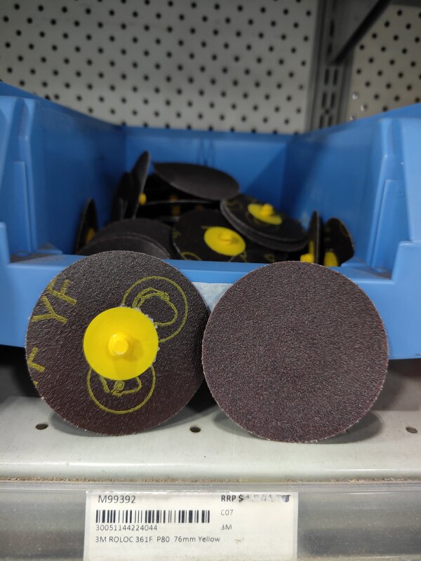 3M ROLOC 361F  P80  76mm Yellow