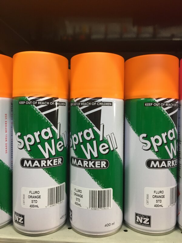 DM Spraywell Marker - 400ml Fluro Orange