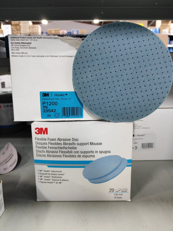 3M 33542 Flex Foam Disc P1200 150mm