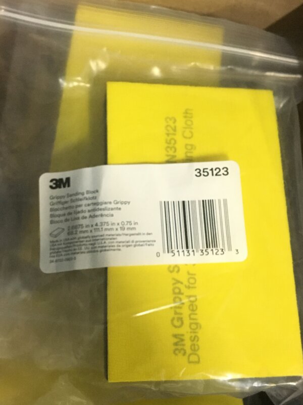 3m 35123 Grippy Sanding Block Each