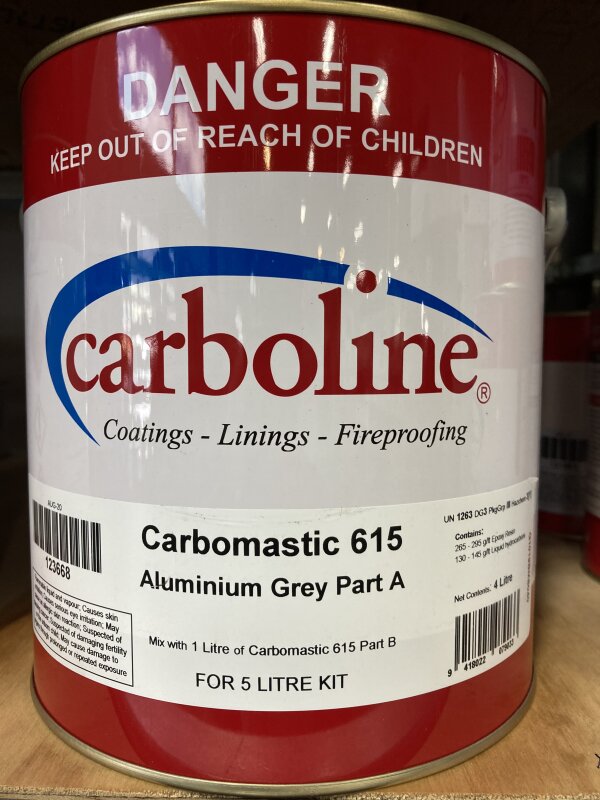 AL Carbomastic 615 Aluminium Grey 4L