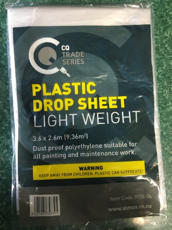 Oldfield Plastic Drop Sheet 3.66m x 2.7m