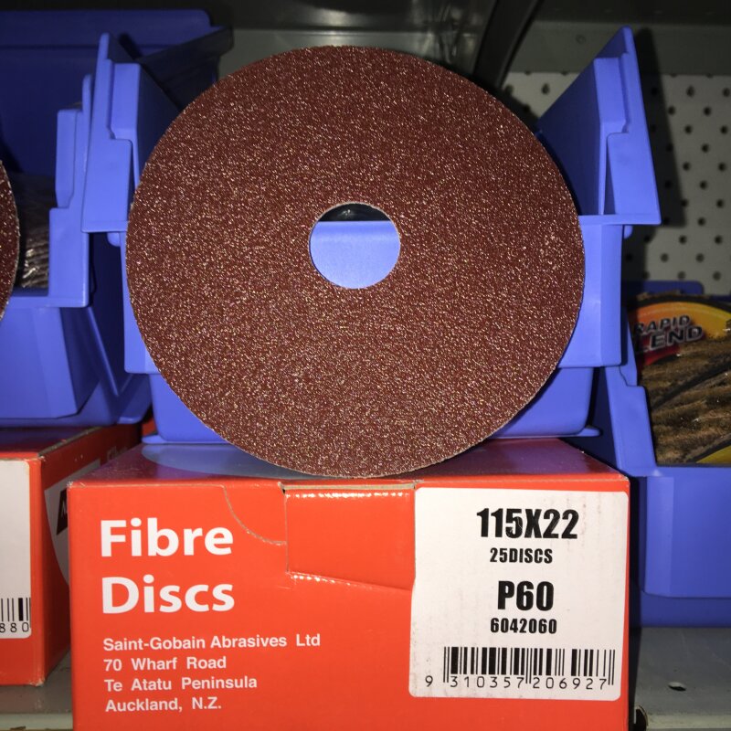 FIBRE DISCS 115 x 22 P60