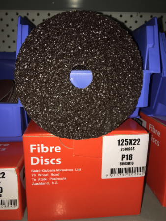 FIBRE DISCS 125 x 22 P16