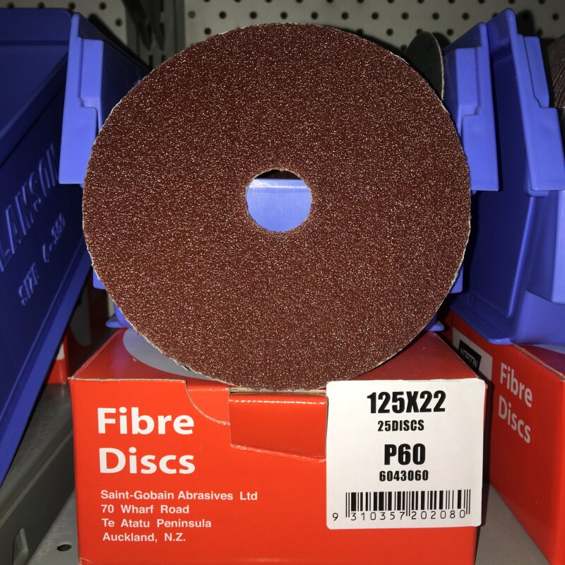 FIBRE DISCS 125 x 22 P60