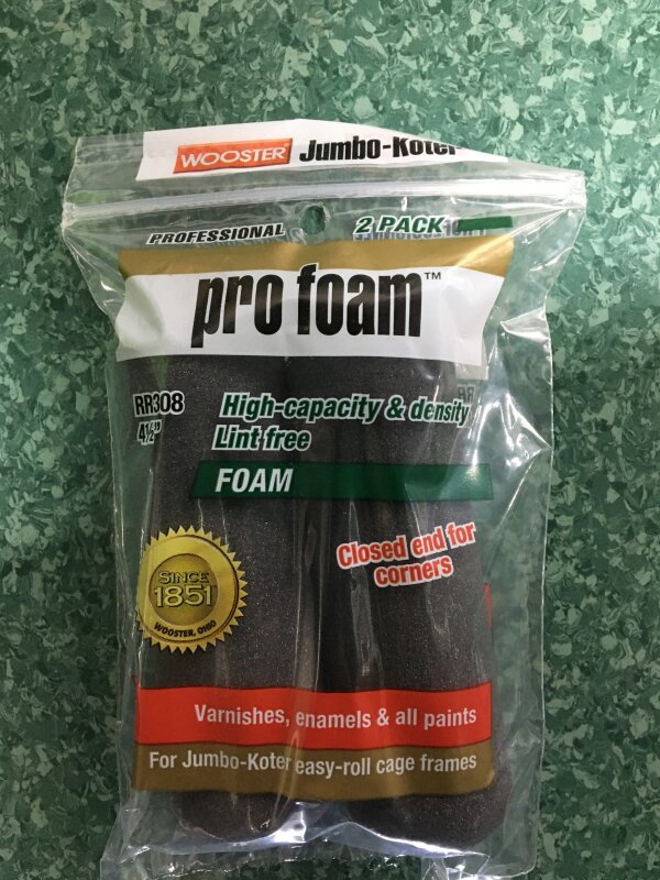 Wooster JumboKoter ProFoam 115mm 2pk