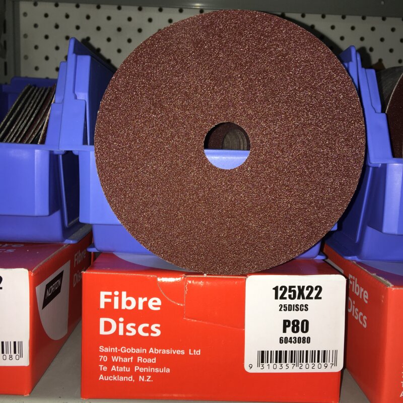 FIBRE DISCS 125 x 22 P80