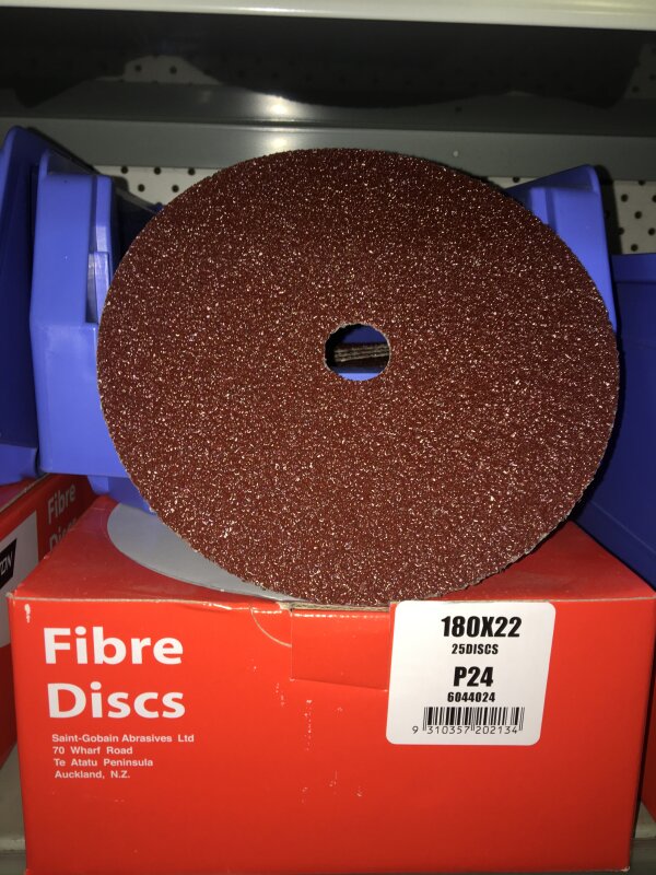 FIBRE DISCS 180 x 22 P24