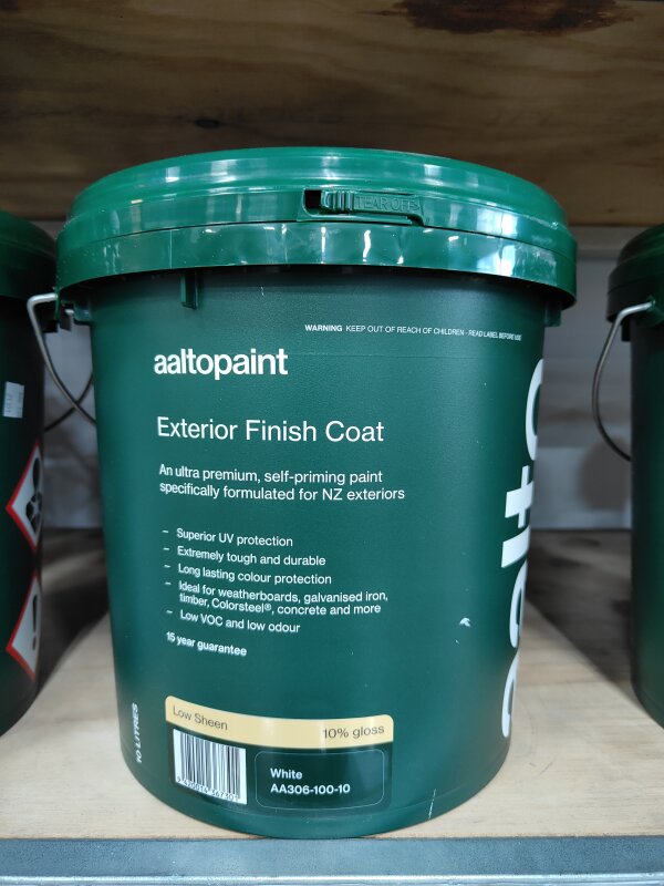 Aalto Ultra Premium Exterior Low Sheen White 10L