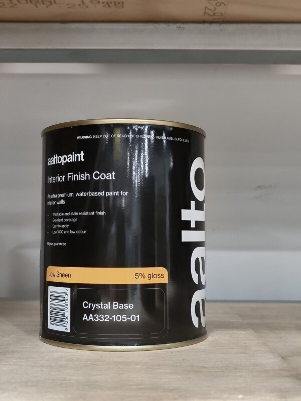 Aalto Ultra Premium Interior Low Sheen Crystal Base 1L