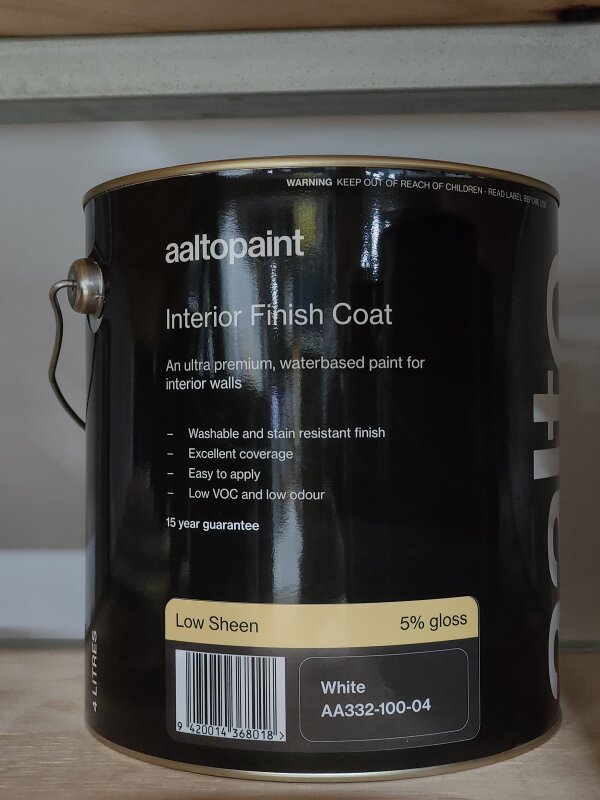Aalto Ultra Premium Interior Low Sheen White 4L