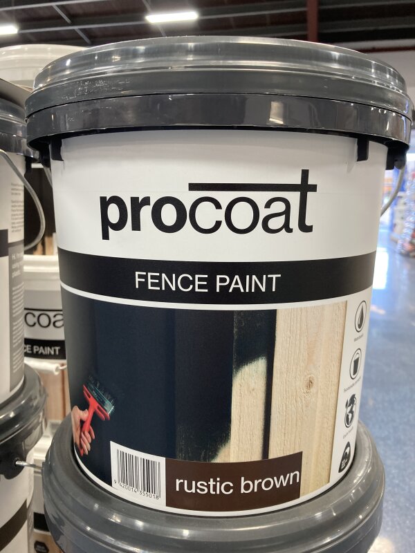 Procoat Fence Paint Rustic Brown 10L