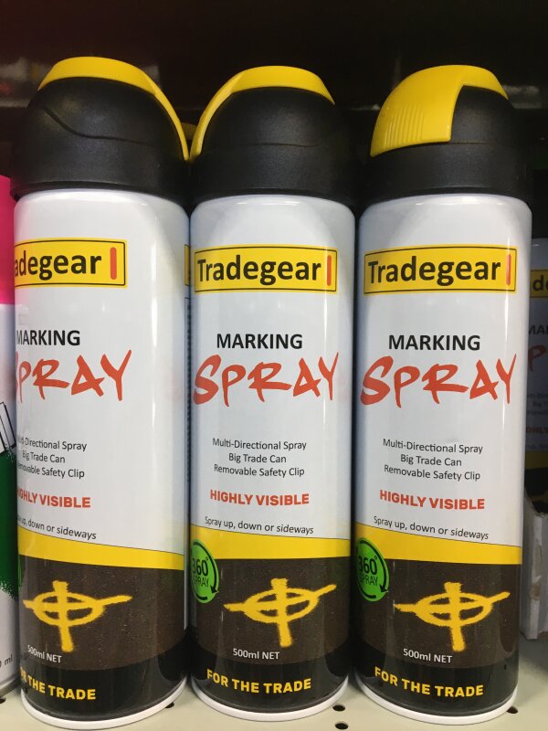 Tradegear 360 Marking Spray Yellow 500g