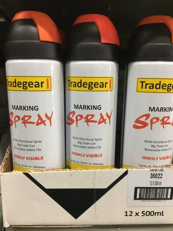 Tradegear 360 Marking Spray Orange 500g