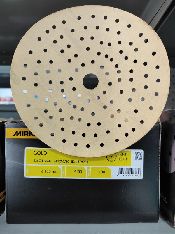 MIRKA GOLD 150MM GRIP 121H P400