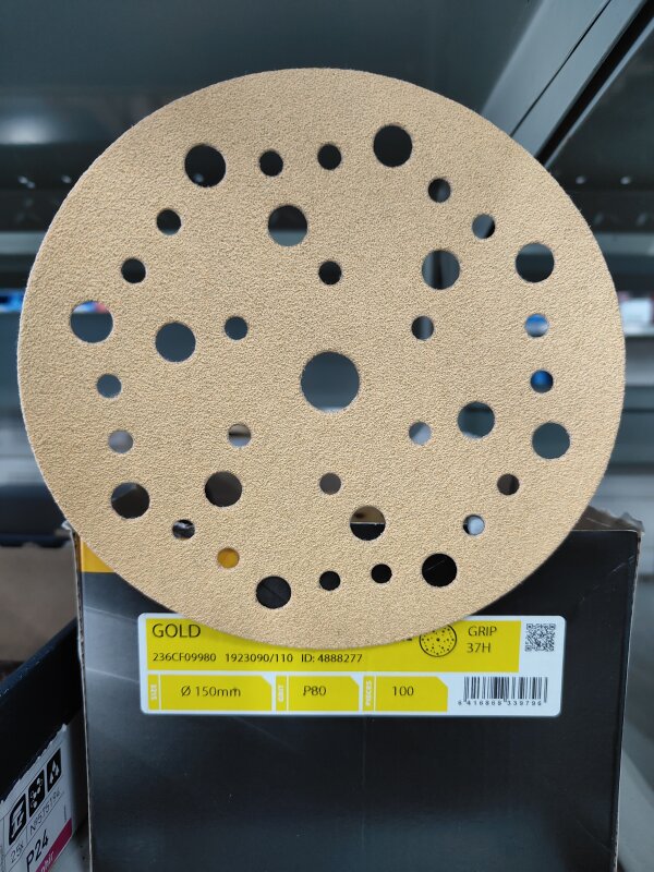 MIRKA GOLD 150MM GRIP 37H P80/EACH