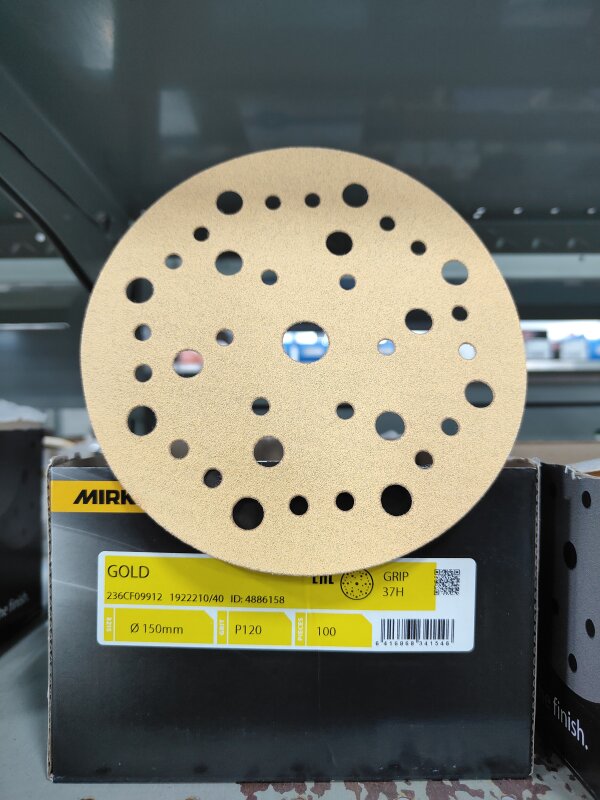 MIRKA GOLD 150MM GRIP 37H P120/EACH
