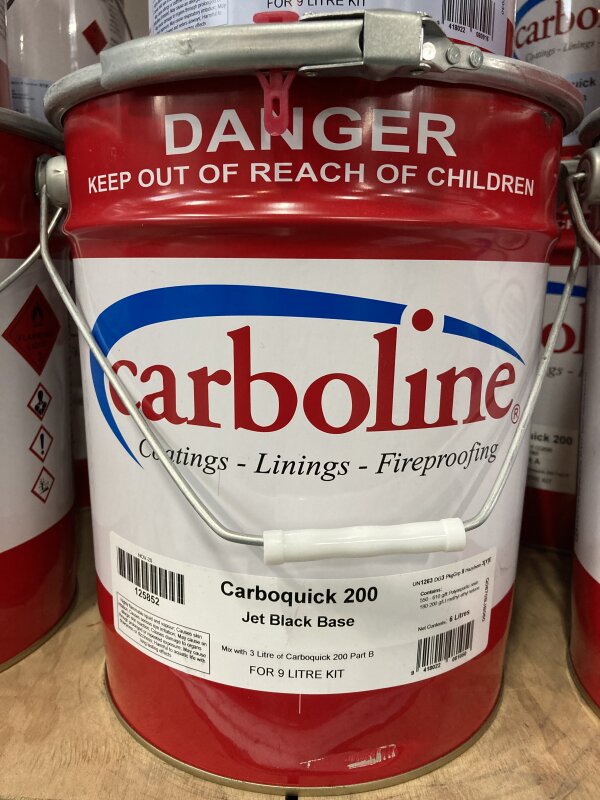 AL CARBOQUICK 200 BLACK PART A 6 LITRES