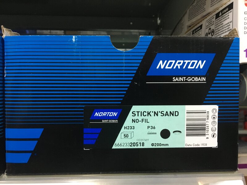 NO Stick'n'Sand Disc 200mm P36
