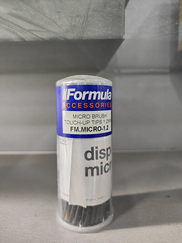 MICRO BRUSH 1.2MM TUBE TOUCH UP TIPS FORMULA