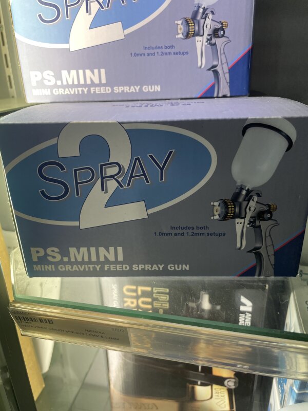  IWATA 2SPRAY GRAVITY MINI GUN 1.0MM & 1.2MM