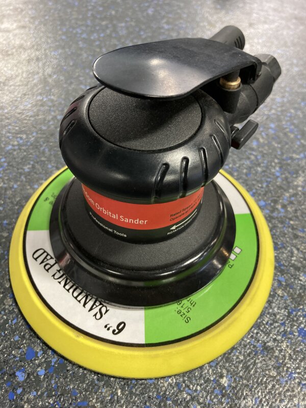 AUTOPAINT AIR PALM SANDER 150MM 5MM ORBITAL