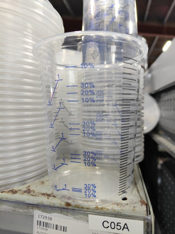 AUTOPAINT 600ML PLASTIC PAINT MIXING CUP