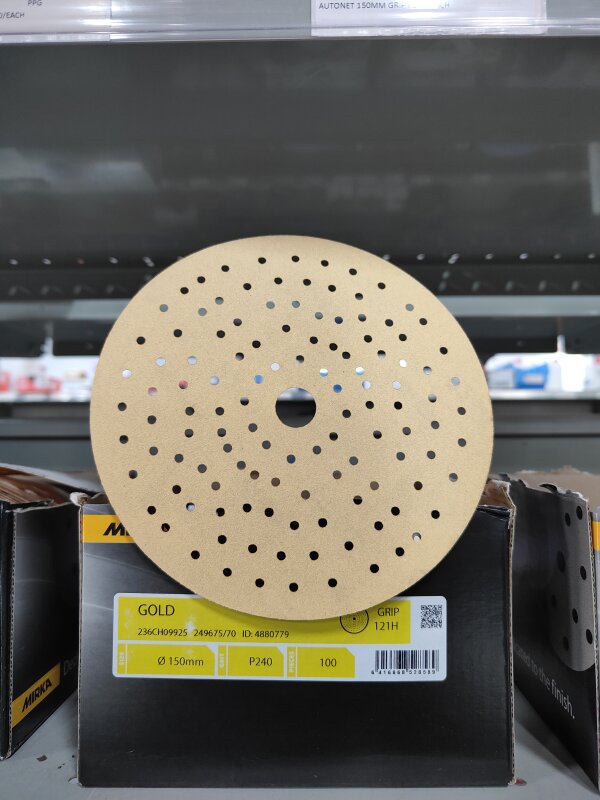 MIRKA GOLD 150MM GRIP 121H P240/EACH